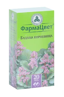 Бадана корневища фильтр-пакеты 1,5 гр 20 шт