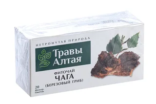 Чага гриб серии Алтай 1,5 гр 20 шт