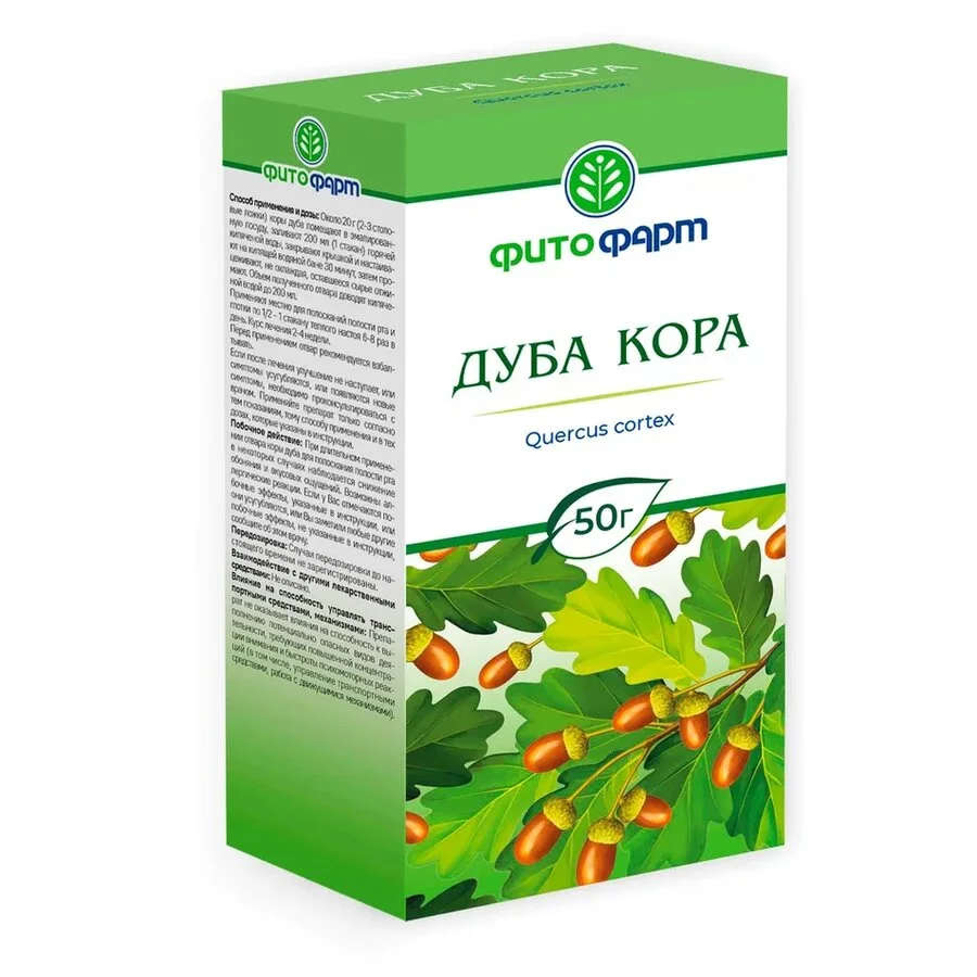 Дуба кора кора 50 г 1 шт