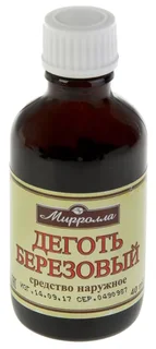 Деготь березовый Миролла раствор для наружного применения 40 мл