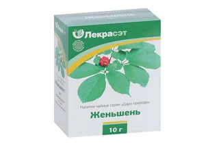 Напитки чайные Дары природы Женьшень, 10 г