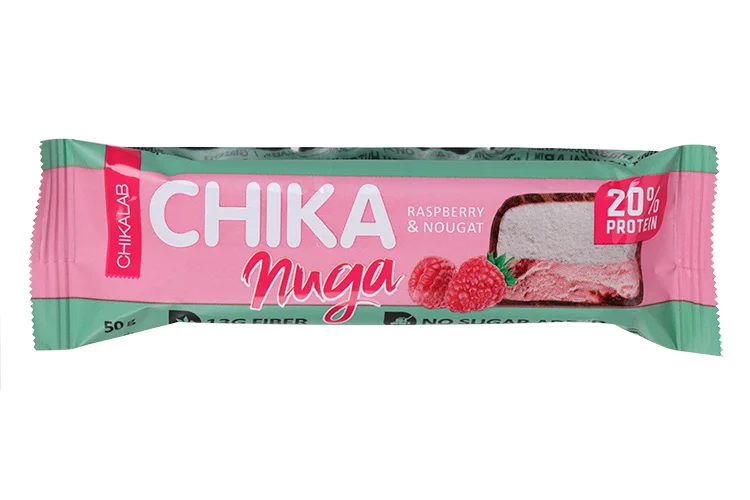 Батончик Chikalab глазир Нуга с малиной, 50 г