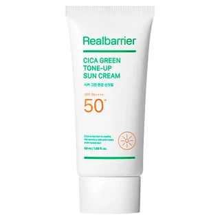 Real Barrier Успокаивающий солнцезащитный крем Cica Green Tone-Up Sun Cream SPF50 PA, 50 мл