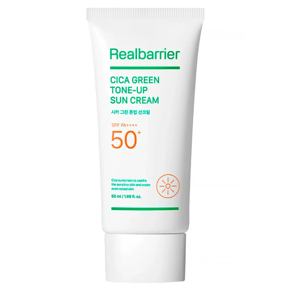 Real Barrier Успокаивающий солнцезащитный крем Cica Green Tone-Up Sun Cream SPF50 PA, 50 мл
