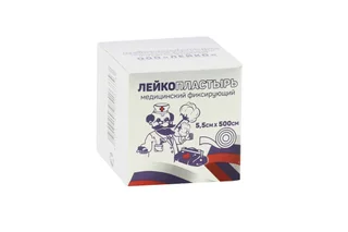 Лейкопластырь Лейко медицинский фиксирующий на тканевой основе в инд короб 5,5×500 см