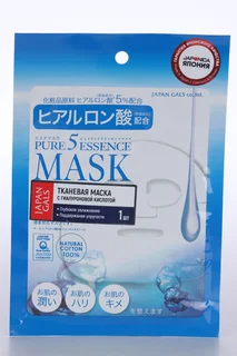 Маска Japan Gals Pure5 Essence с гиалуроновой кислотой для лица