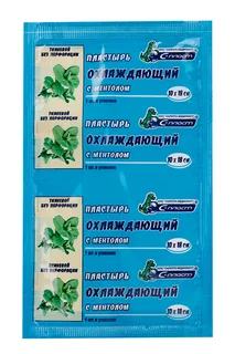 Пластырь С-Пласт охлаждающий с ментолом для тела 10×18 см