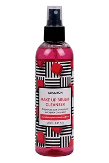 Жидкость Alisa Bon Make Up Brush Cleanser для очищения кистей / спонжей розовый 250 мл