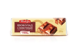 Шоколад Сливочный молочный, 25 г