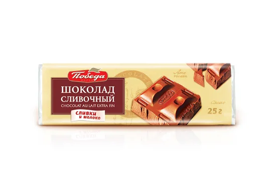 Шоколад Сливочный молочный, 25 г