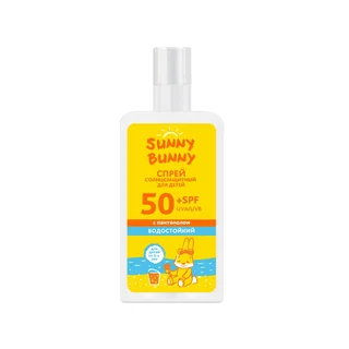 Санни Банни Спрей для детей солнцезащитный Водостойкий С Пантенолом Spf50+ 150 мл
