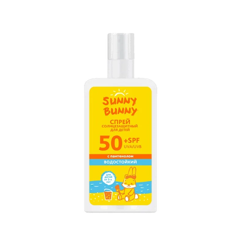 Санни Банни Спрей для детей солнцезащитный Водостойкий С Пантенолом Spf50+ 150 мл