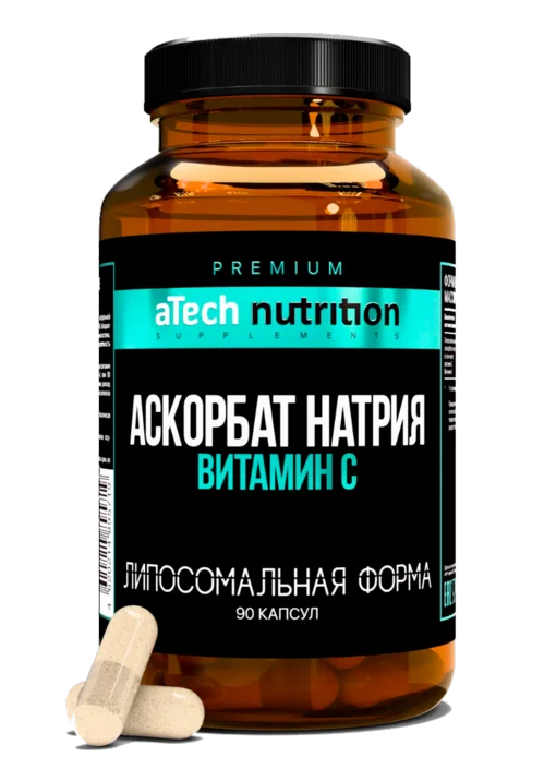 Витамин С аскорбат натрия aTech Premium Liposomal 920 мг 90 шт капсулы
