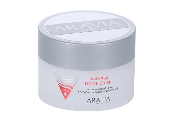 Крем Aravia Professional разглаживающий с гиалуроновой кислотой Anti-Age Dmae 150 мл
