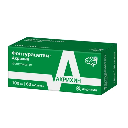 Фонтурацетам-Акрихин таблетки 100 мг 60 шт