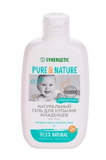 Гель Synergetic натуральный гипоаллергенный для купания младенцев (с 0 лет) 250 мл