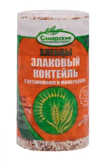 Хлебцы Самарские круглые злаковый коктейль 110 гр