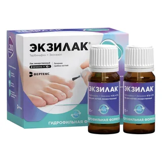 Экзилак лак для ногтей 4%+3% 10 гр №1+ пилочка для ногтей 30 шт