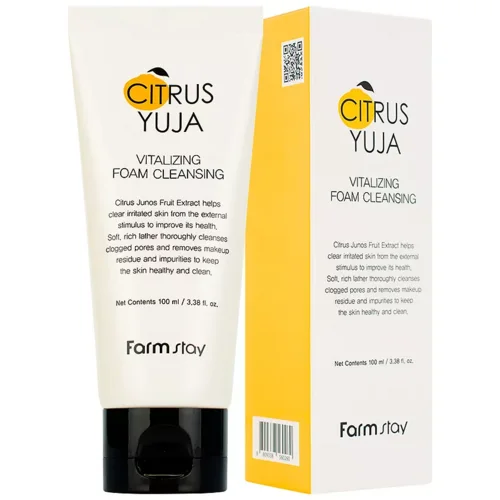 Пенка Farmstay Citrus Yuja витаминизирующая с Юдзу для лица 100 мл