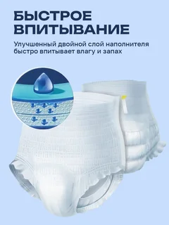 Подгузники-трусики для взрослых "EasyLife" серии "Adult Pants" Размер L (10 шт)