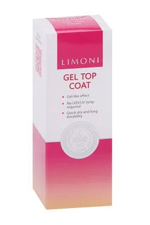 Основа и покрытие Limoni Gel Top Coat гелевое покрытие нового поколения 15 мл