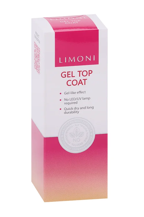 Основа и покрытие Limoni Gel Top Coat гелевое покрытие нового поколения 15 мл