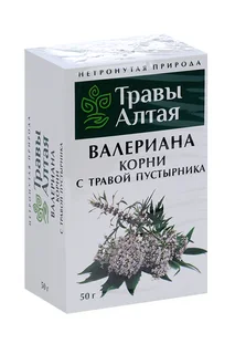 Валерианы корни с пустырником серии Алтай 50 гр