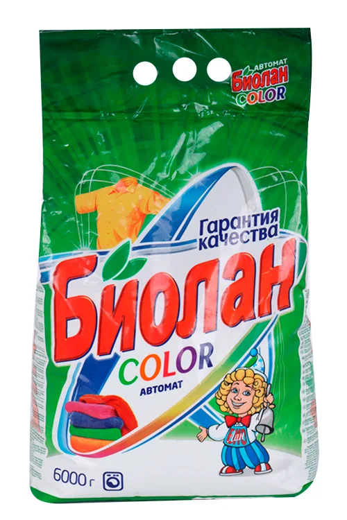Порошок стиральный "Биолан" Автомат Color 6000 гр