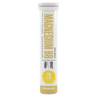 Магний B6 в шипучих таблетках Maxler Magnesium B6 Effervescent, 20 штук - Цитрус