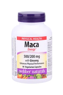 Мака с женьшенем Энерджи Webber Naturals 90 шт капсулы