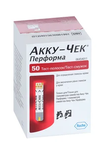 Акку-Чек тест-полоски для глюкометра Перформа 50 шт