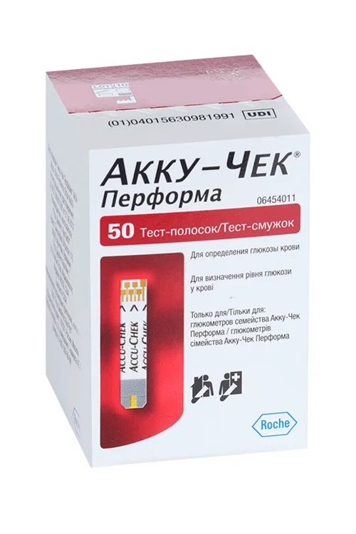 Акку-Чек тест-полоски для глюкометра Перформа 50 шт