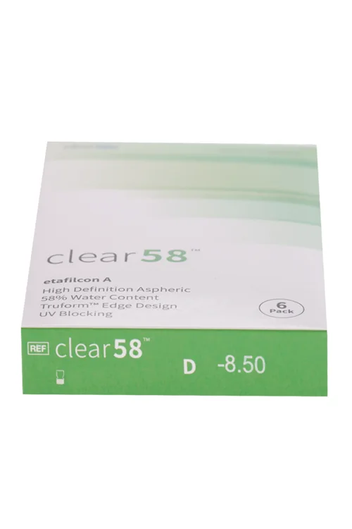 Линзы Clearlab Clear58 контактные R 8,3 (диоптрия -8,5) 6 шт