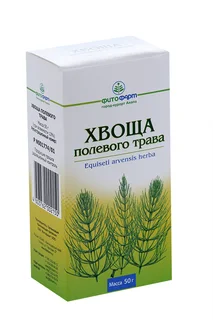 Хвоща полевого трава 50 гр сырье растительное измельченное