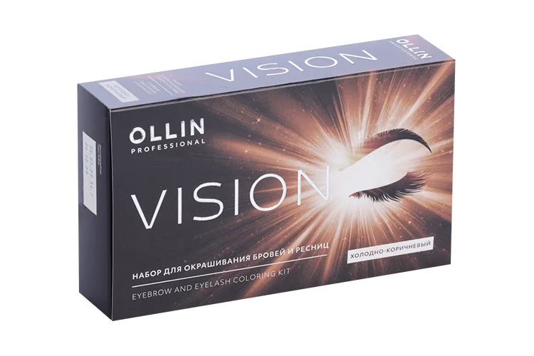 Набор Ollin Professional Vision для окрашивания бровей / ресниц коричневый