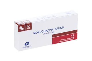 Моксонидин Канон 0,4 мг 14 шт таблетки покрытые пленочной оболочкой