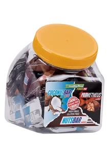 Ассорти мини-батончиков Power pro Coconut bar/Nuts bar/Prometheus без сахара в банке 56 шт