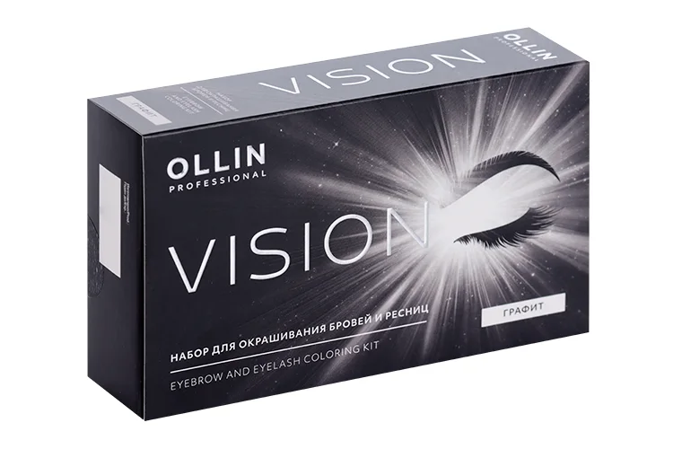 Набор Ollin Professional Vision для окрашивания бровей / ресниц графит