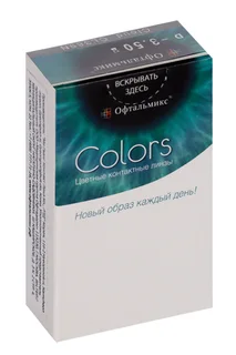 Линзы Офтальмикс Colors Cloud контактные R 8,6 (диоптрия -3,5) 2 шт