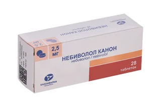 Небиволол Канон 2,5 мг 28 шт таблетки