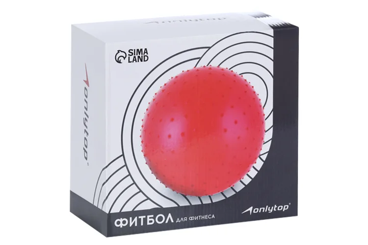 Фитбол Onlitop d=65 см 900 гр антивзрыв цвета Микс