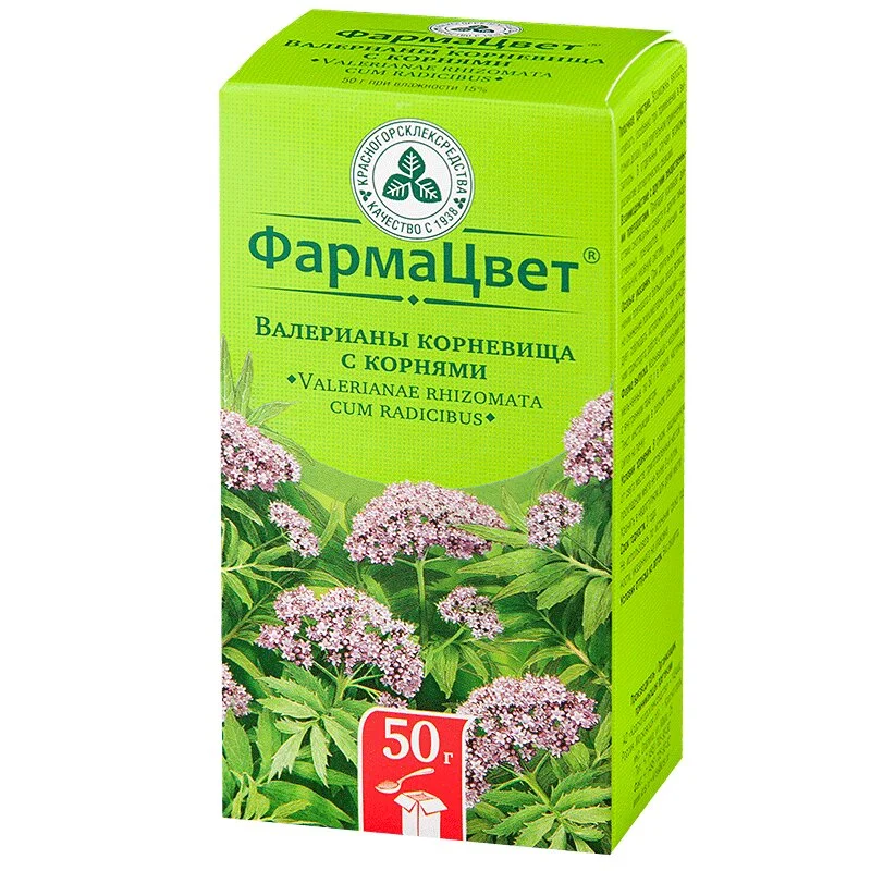 Валерианы корневища с корнями корневища 50 г