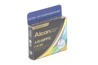 Линзы Alcon Air Optix Colors контакт цвет ежемес (диоптрия -0,00) 2 шт медовый