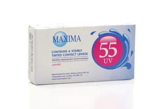 Линзы Maxima 55 UV контактные R 8,6 DIA 14,2 (диоптрия -1,25) 6 шт