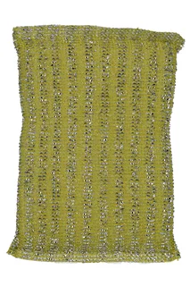 Губка Доляна для мытья посуды со стальной стружкой, 12×9×1,5 см, цвет микс