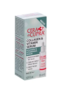 Сыворотка Cera di Cupra Collagen & Vitamin serum концентрированная для сух и норм кожи лица 30 мл