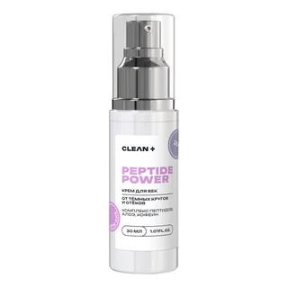 Крем для век Cleanplus Peptide Power от тёмных кругов и отёков 30 мл