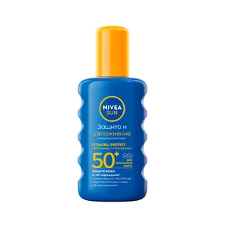 Нивея Сан спрей увлажняющий солнцезащитный SPF50 200 мл 85669