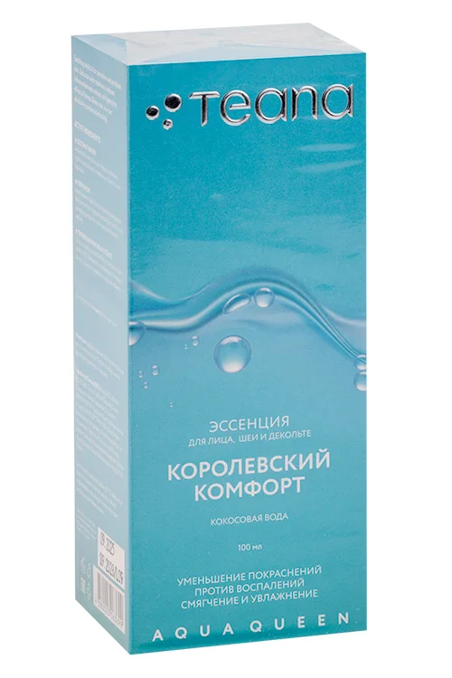 Эссенция Teana Aqua Queen королевский комфорт для лица / шеи / декольте, 100 мл