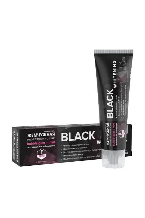 Зубная паста Жемчужная Prof Black & Whitening 100 мл
